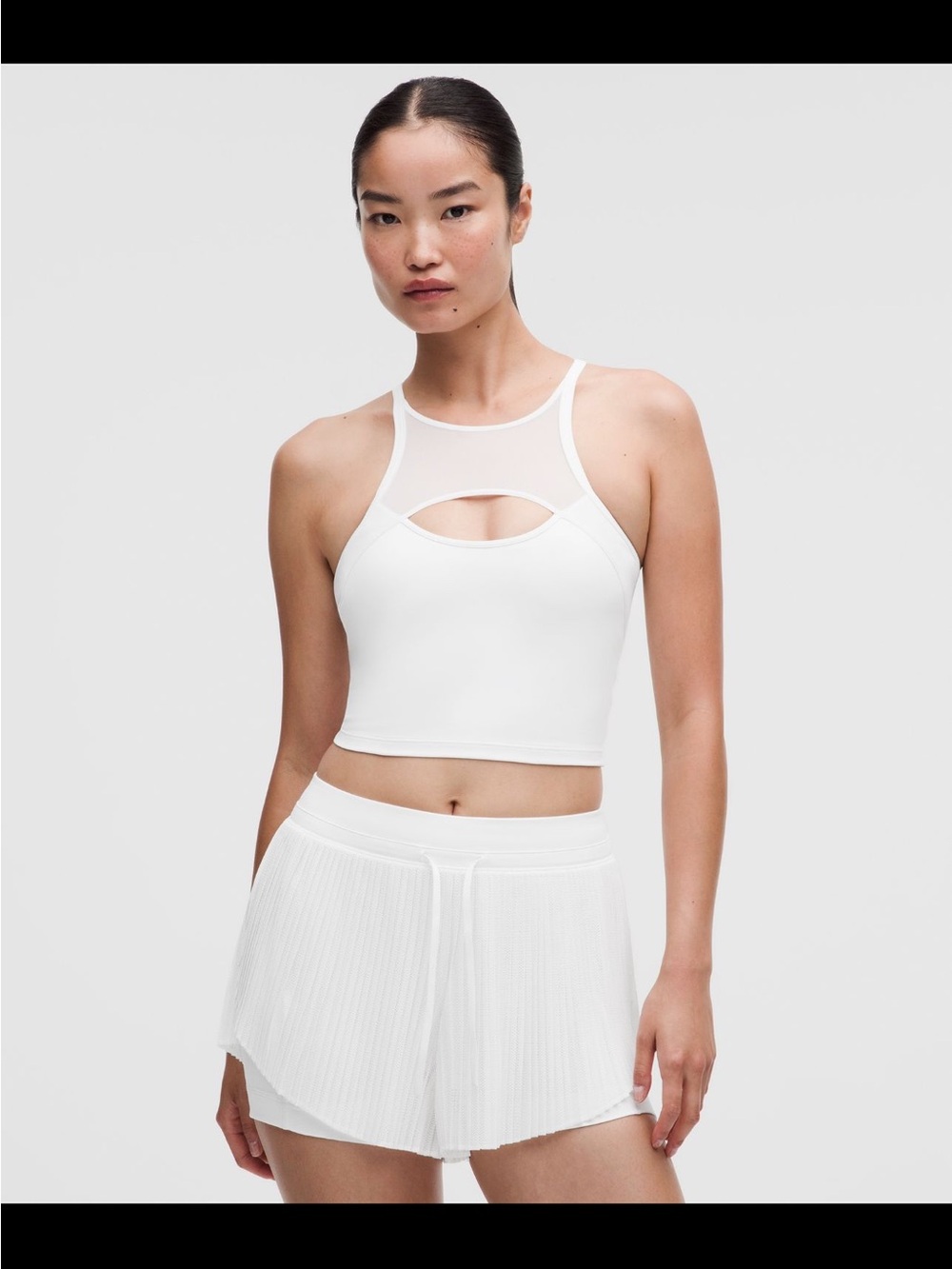 Lululemon Ace Advantage mesh panel tennis tank top